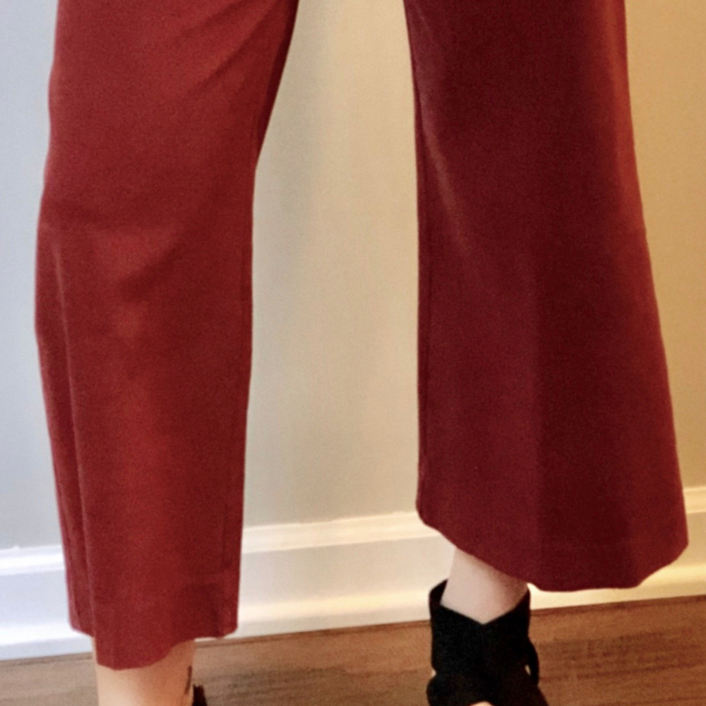 Level 99 Burnt Orange Crop Trouser